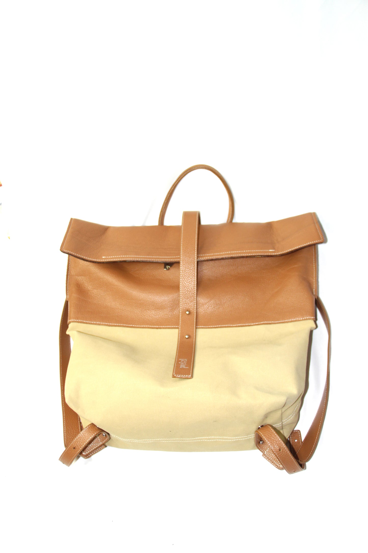 PETAL PLUG & GO - SYSTEM CARAMEL LEATHER BACK PACK