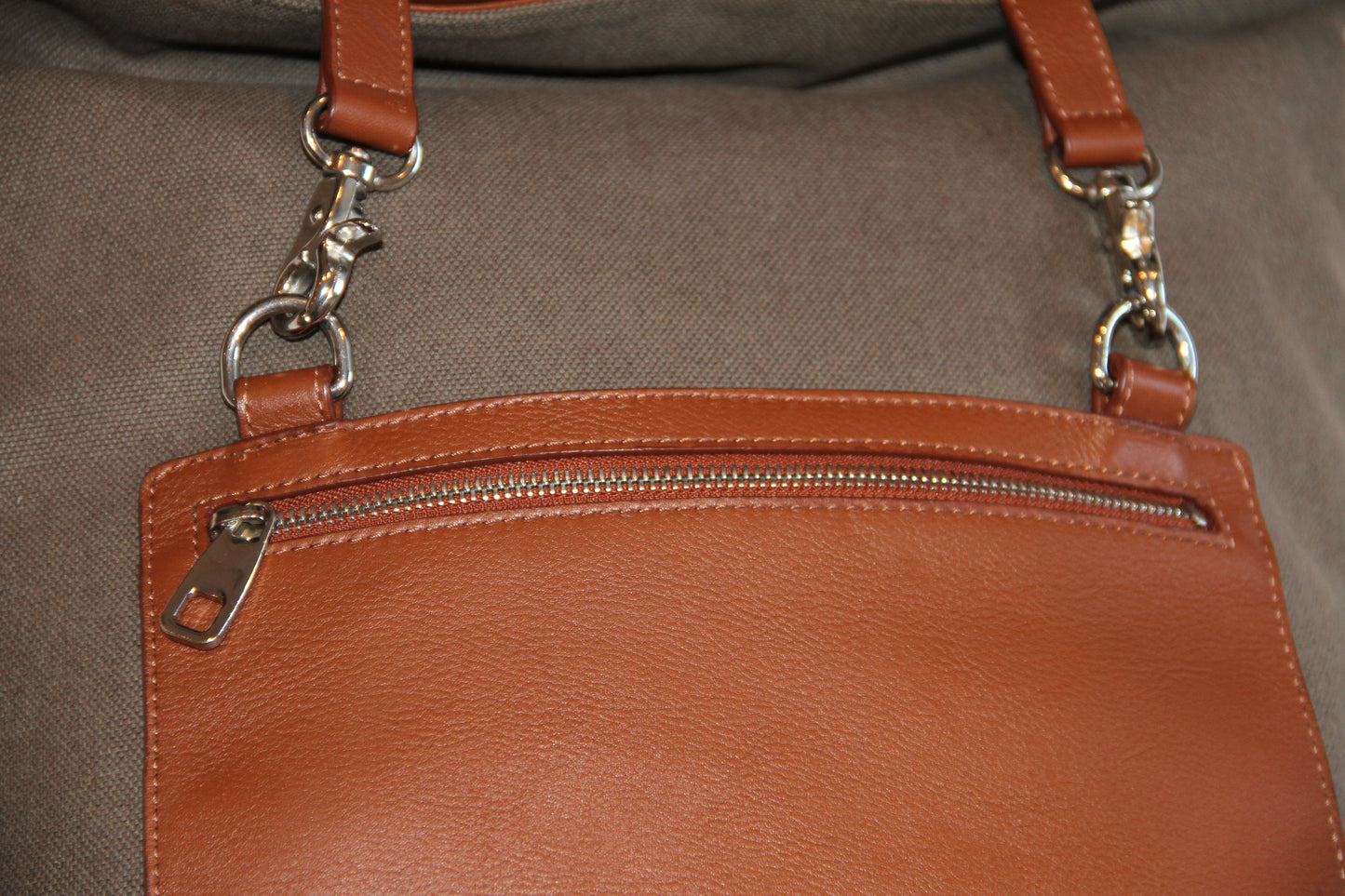PETAL PLUG & GO - COTTON WAXED & LEATHER BACK PACK