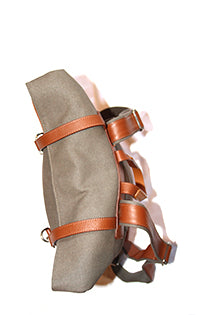 PETAL PLUG & GO - COTTON WAXED & LEATHER BACK PACK